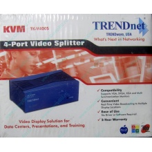 Видеосплиттер TRENDnet KVM TK-V400S (4-Port) в Кургане, разветвитель видеосигнала TRENDnet KVM TK-V400S (Курган)
